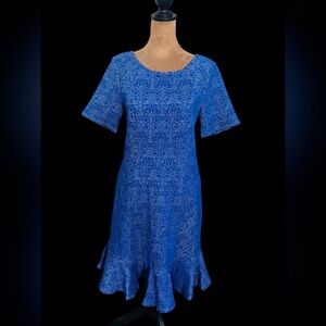 Sz 8 y Flounced Sheath dress by HD in Paris